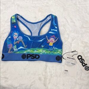 PSD Sports Bra -Rick & Morty NWT